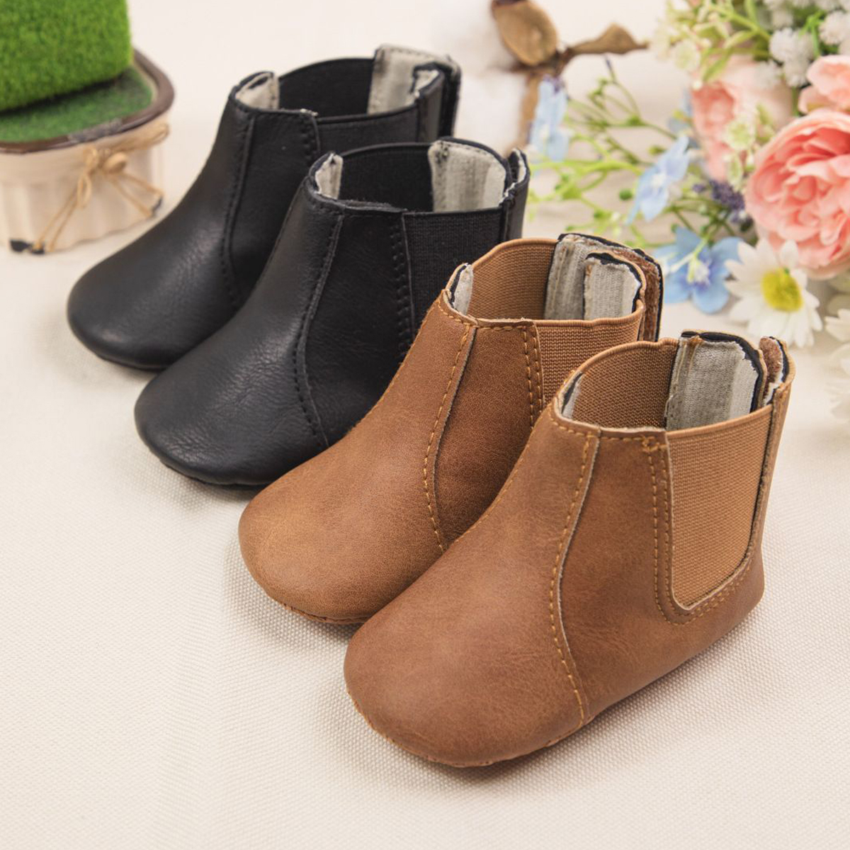 Fashion Infant Baby Snow Boots Winter Shoes Kidsnest Waterproof Non-Slip Boy Girl Leather Shoes Kids Warm Newborn Toddler Outdoor Boots