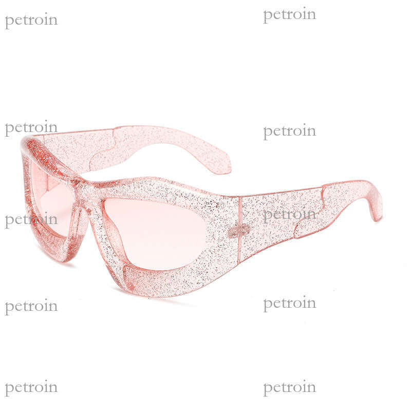 New Large Frame Y2K Wraparound Fashion UV400 Futuristic Style Sunglasses