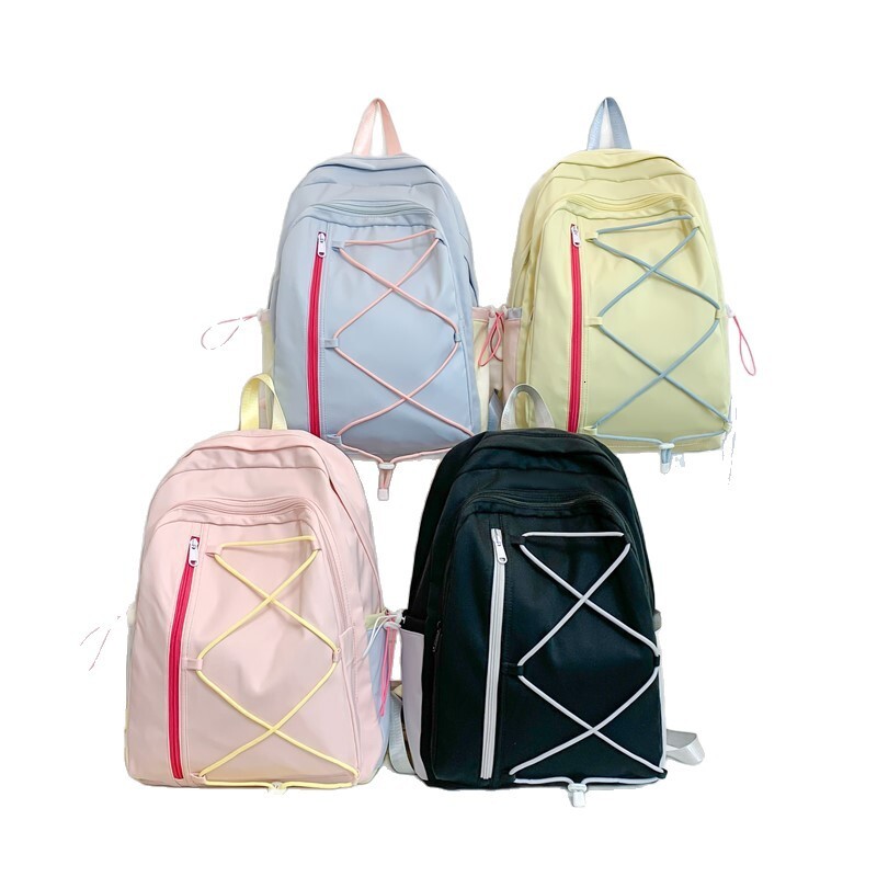 Autumn New Unisex Style Backpack Lightweight Casual Backpack Large Capacity Couple Backpack Autumn New Designer Bag Contrasting Color Niche Designer B