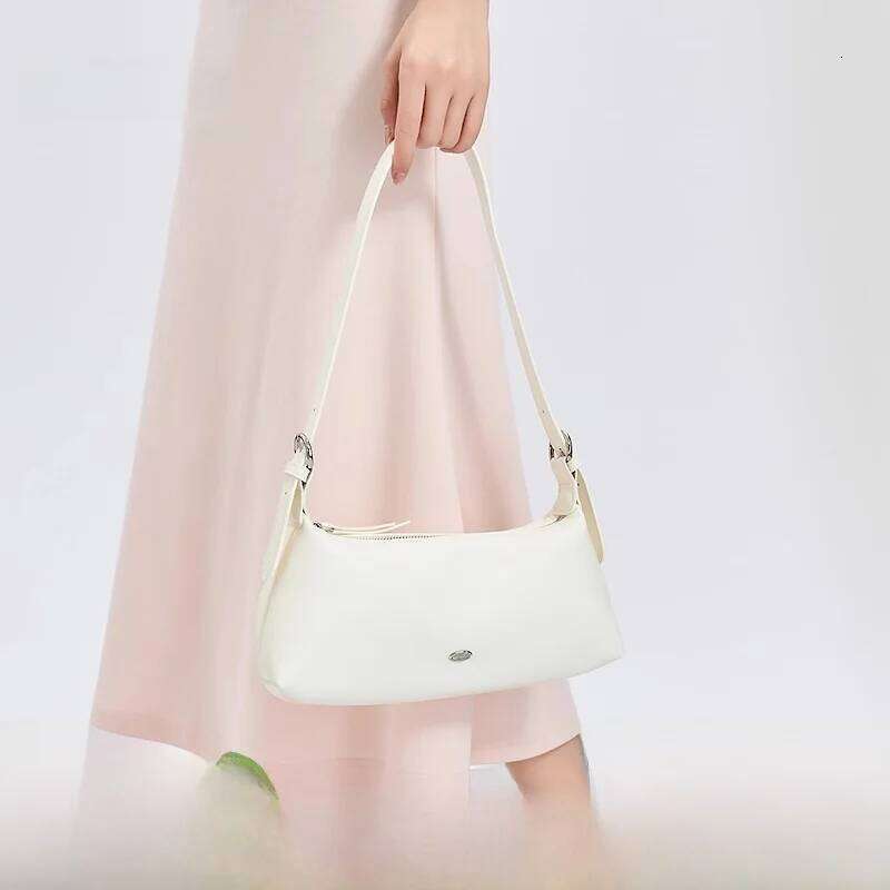 Casual Summer Underarm Women's Satchel Lazy Sle Korean Simple Faion Soft Leather Crossbody Bag Square Ape Medium Size
