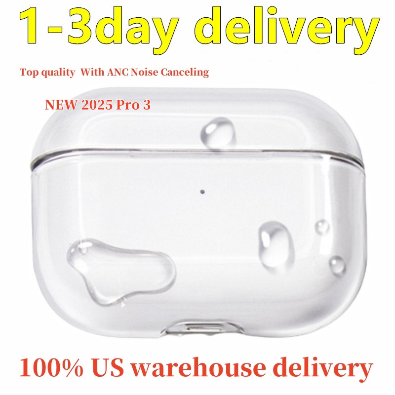 USA Stock For Airpods Pro 2 3 Air Pods 4 5 Earphones Airpod Bluetooth Headphone Accessories Solid Silicone Cute Protective Case Apple Wireless Charging Box TPU Case