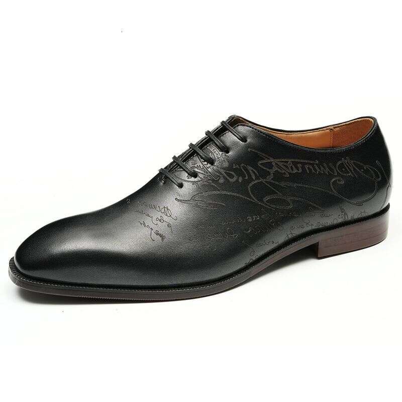 Unbeatable Quality British Pointed Leather 2025 New Formal Business Italian Wedding Groom Suit Youth Men's Shoes