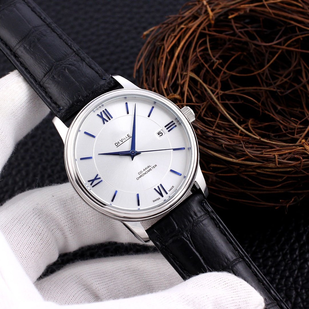 Luxury Men lady Co-AXIALity WristWatches automatic Movement mechanical watches classics DE VILLEity watch Casual watch bracelet montre de luxe Relojes