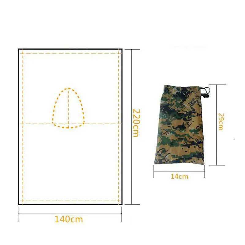 Camouflage Folding Raincoat for Hiking Portable Tactics Poncho Men Waterproof Tourism Packable Rain Cover Army RainWear Y250814