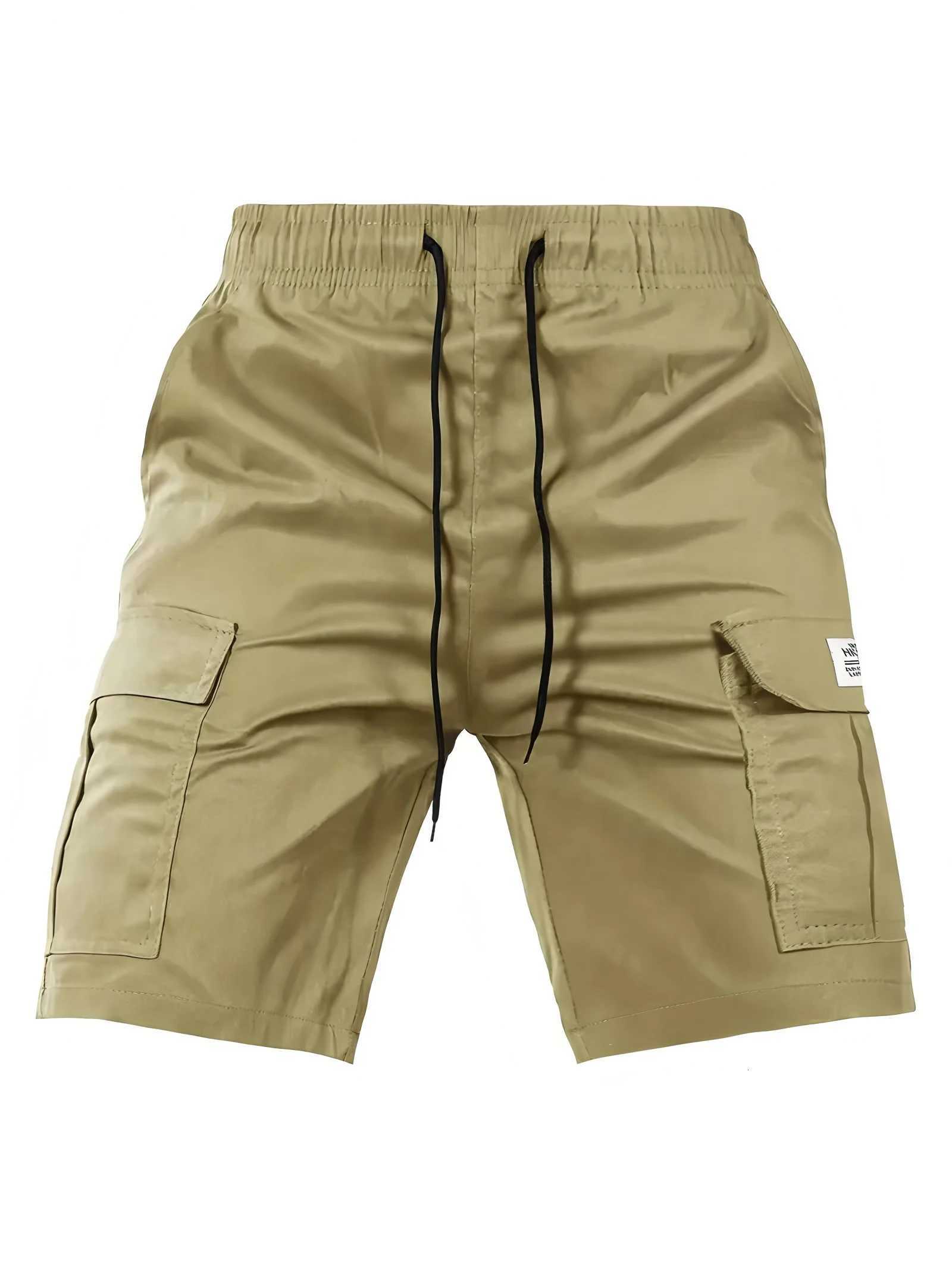 Big Pocket Mens Shorts Casual Work Cool Pants with point Loose Fit Clothing Waist Sports Male Outfit Shorts Y250814