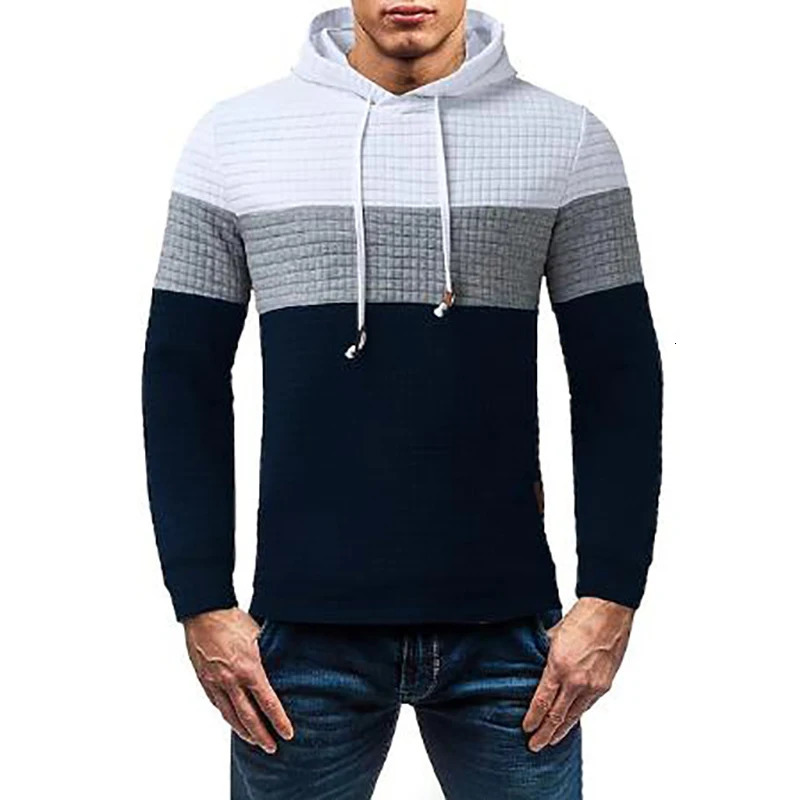 Mens Hoodie Pullover Sweatshirt Hooded Color Block Drawstring Sports Outdoor Casual Streetwear Sportswear Basic Fall Winter 250814