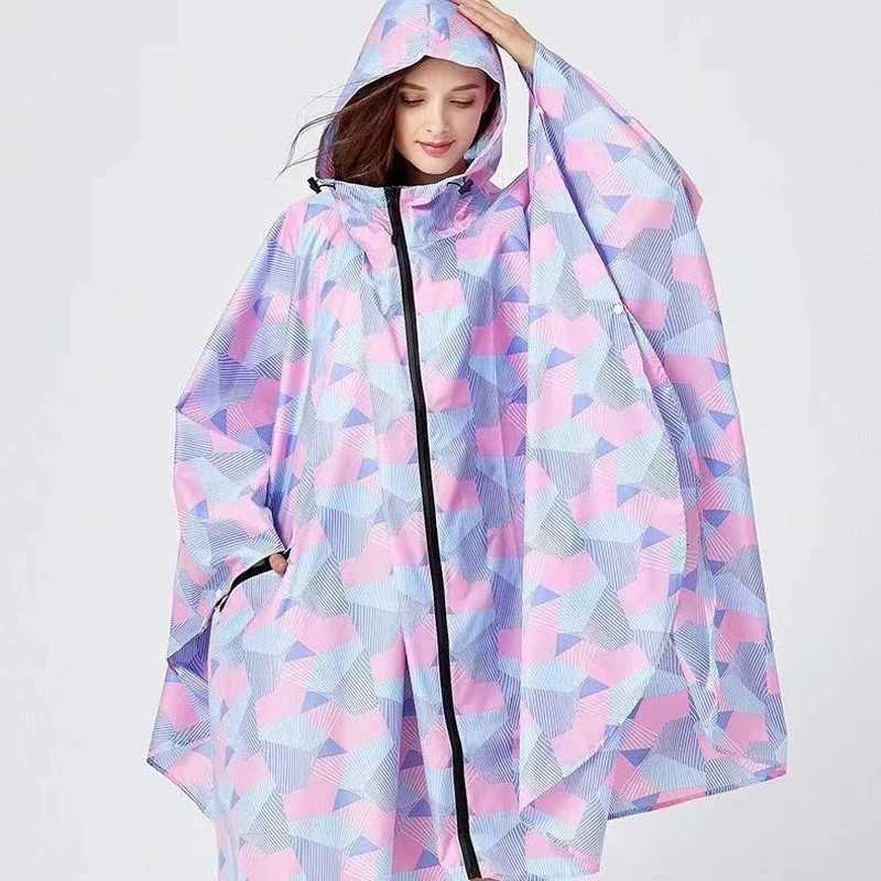 New Men Women Motocycle Raincoat Lightweight Rain Coat Poncho Waterproof Cloak Raincoats Adults Biker Hiking Windproof Rainwear Y250814