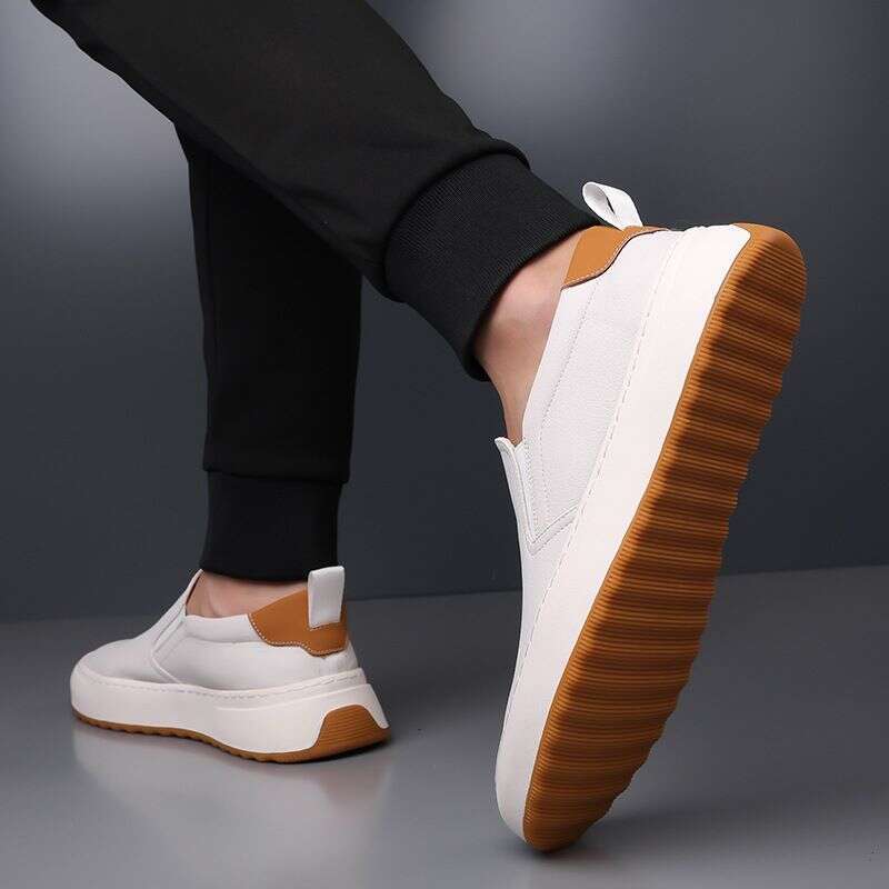 2025 Spring New Style Men's Casual Board Comfortable, Versatile, Breathable, Le Fu One Step Lazy Shoes