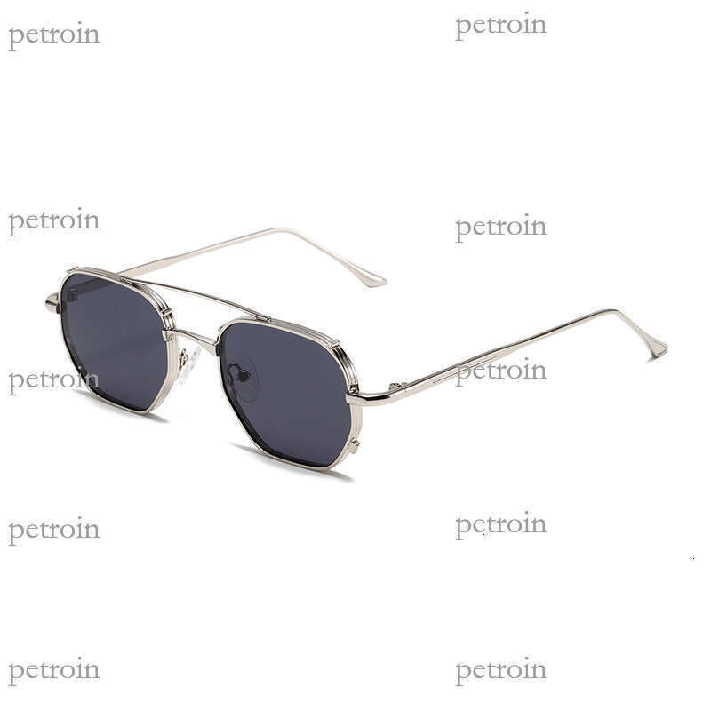 New Metal Fashion Double Bridge Trendy Versatile High-end Sunglasses Hot Sale