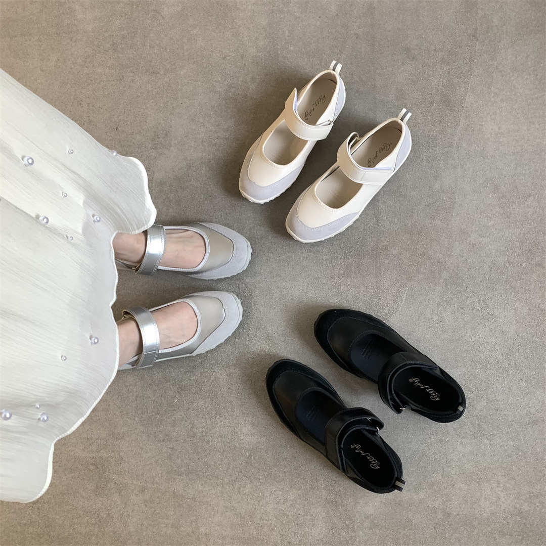 Designer Mary Jane 2025 new casual sports shallow mouth flat shoes