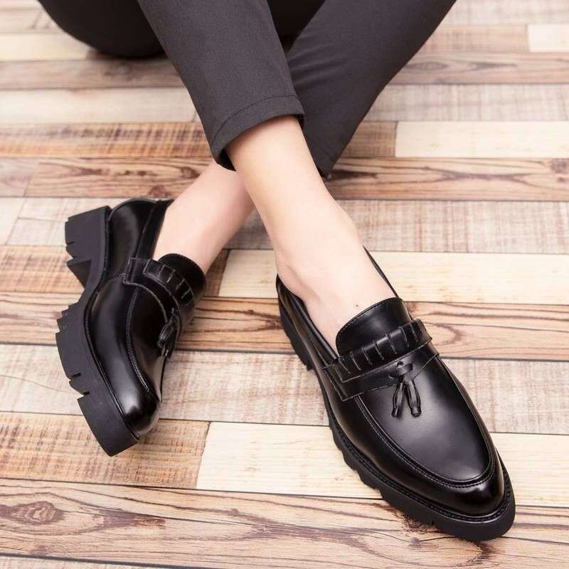 Men's Casual Business Shoes Mens Classic Buckle Loafers Moccasins Men Light Driving Party Wedding Flats