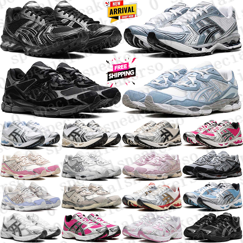 Free Shipping Designer asica 14 gels nyc 1130 sneakers Running shoes asicsshoe trainers black white pink trainers for mens womens chaussure Sports runners