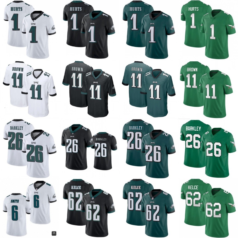 Clothing Jogging Eagles Embroidered Football Jersey 11# Brown 26# 1# Hurts 62#