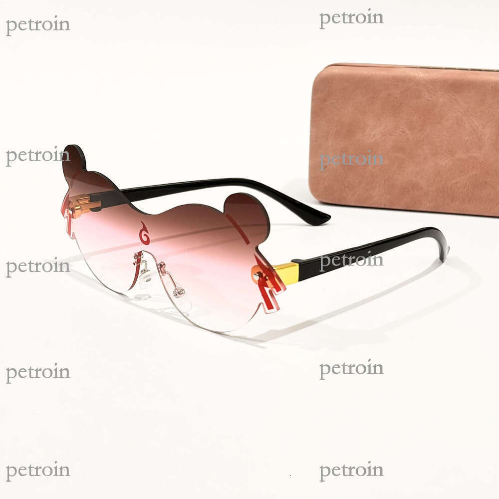 2025 Magic Child Cartoon Personality Cute Children's Rimless Edge Cutting Super Adorable Play and Photo Taking Nezha Sunglasses