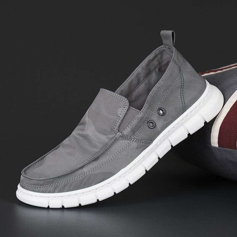 2025 Spring Men's Canvas New Casual Flat Low Top Board Shoes Korean Edition Autumn Breathable Men