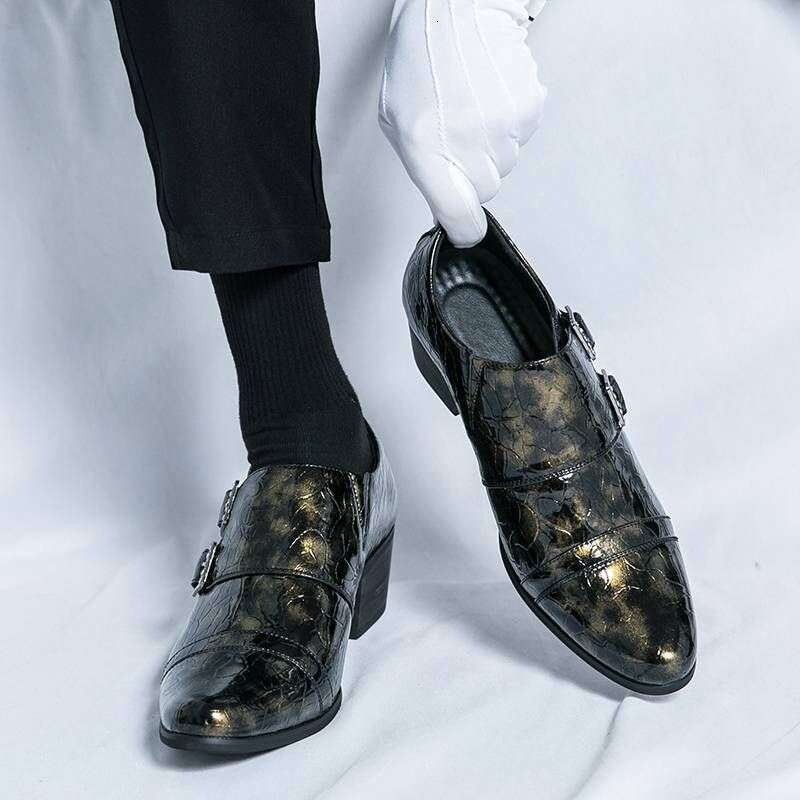 Mens Size Pointed Leather Casual Fashion Business Men's Wedding Toe Comfortable Server Shoes