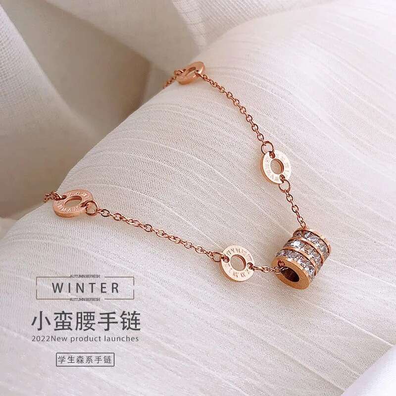 Fashion Small Waist Bracelet Women, Light Niche Design, High-end Simple Bracelet, Exquisite Forest Style Jewelry for Best Friends