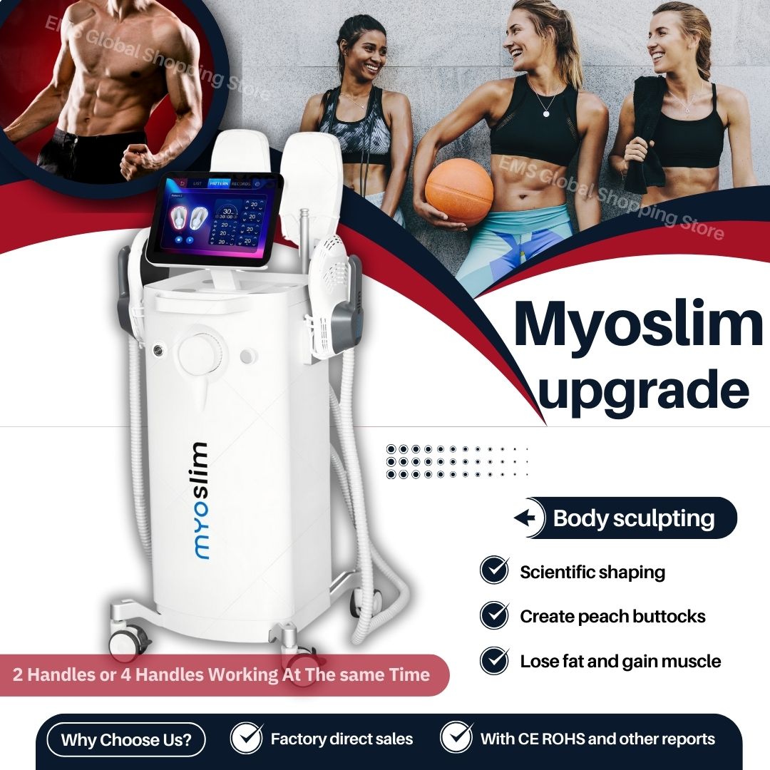 MYOSLIM RF EMS Body Sculpt Machine 15 Electromagnetic Sculpting Slimming Fat Stimulation Muscle Stimulation Pelvic Body