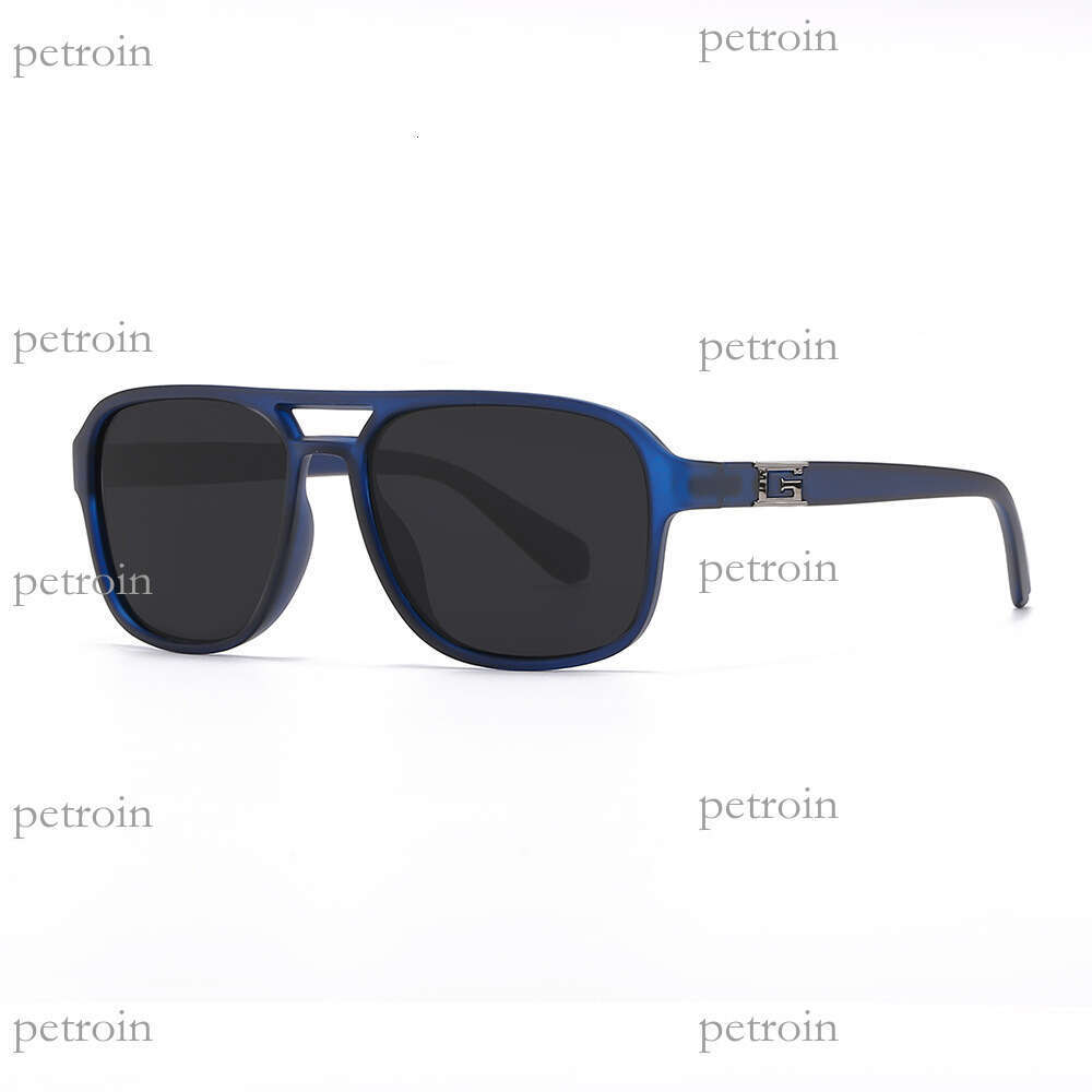 New Double Bridge High-End Square Men's UV Protection Driver Driving Polarized Sunglasses Trendy