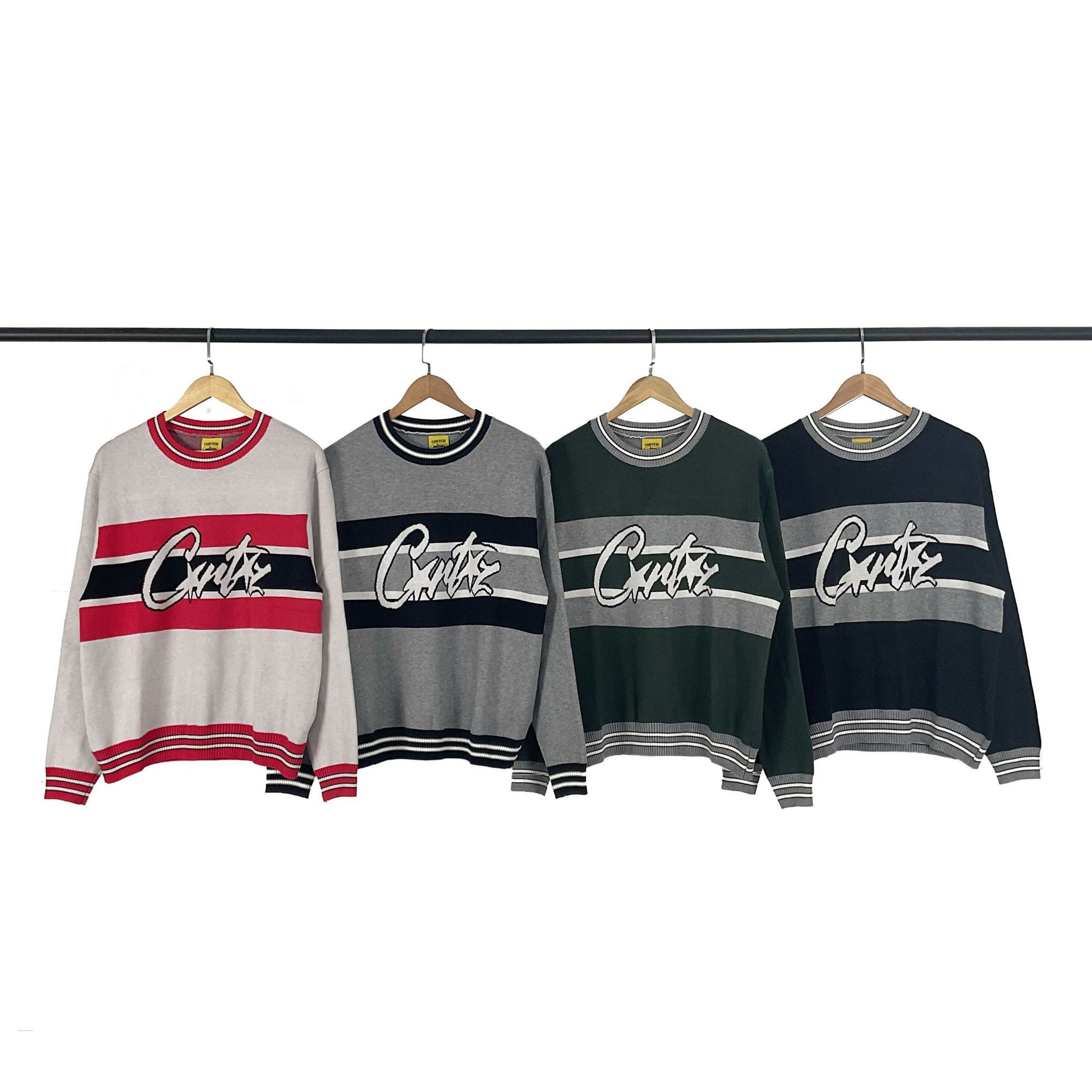 Designer Sweater High Street Letter Logo Jacquard Round-Neck Sweater for Men and Women Crew Knit Sweater and Hoodies 2025
