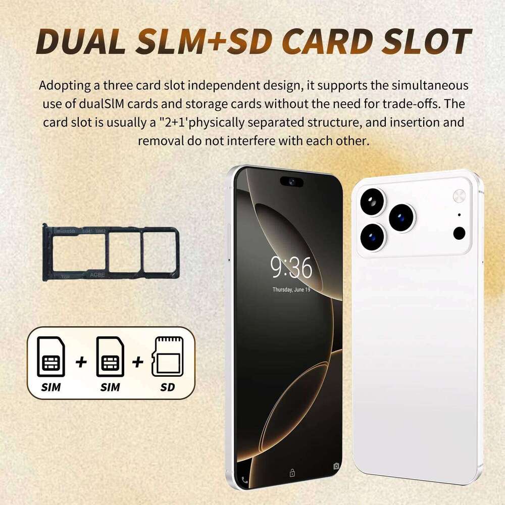 HOT New I Pro Max Original Intelligent G Card Dual Standby Android System Global Version Phones Mah Battery