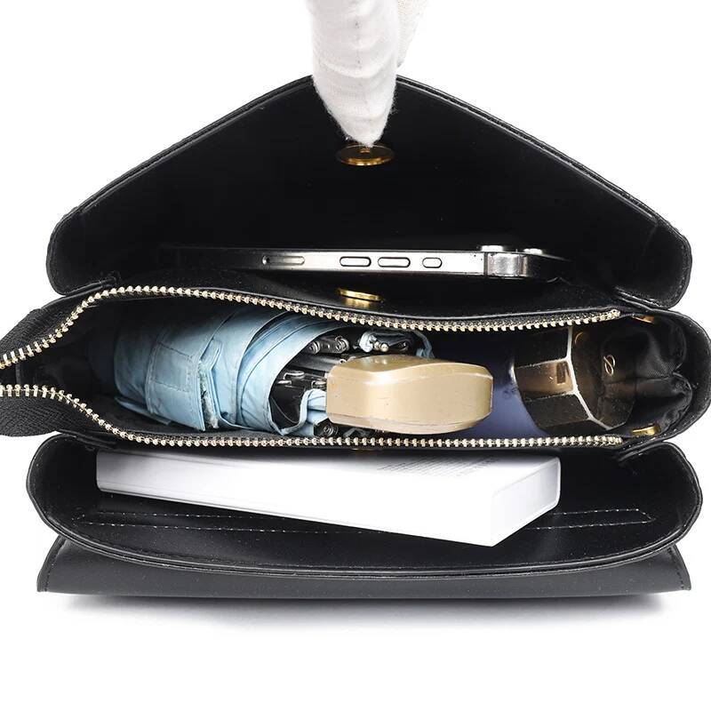 100% Genuine Tote Bag Women Brand High Quality Solid Color Cow Leather Handbag Female Shoulder Crossbody Bags