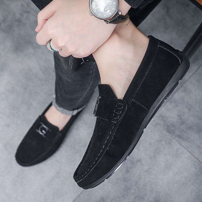 Doudou Autumn New One Step Soft Sole Driving Youth Casual Versatile Lefu Shoes Men's