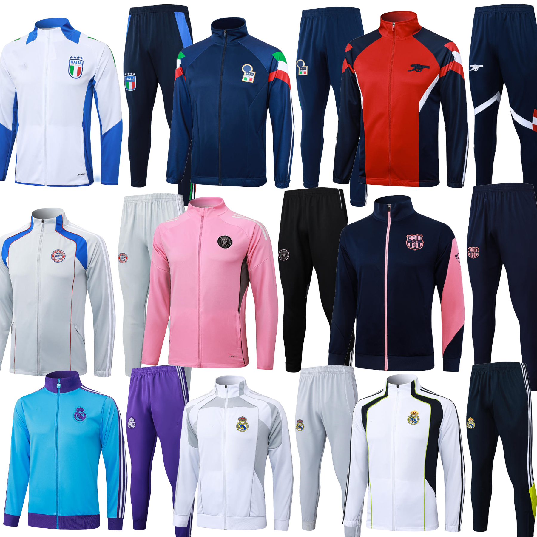 Reals Madrids 2025 2026 tracksuit long sleeved Mbappe training men soccer jerseys shorts football shirts kits maillot foot camiseta futbol inter maimi