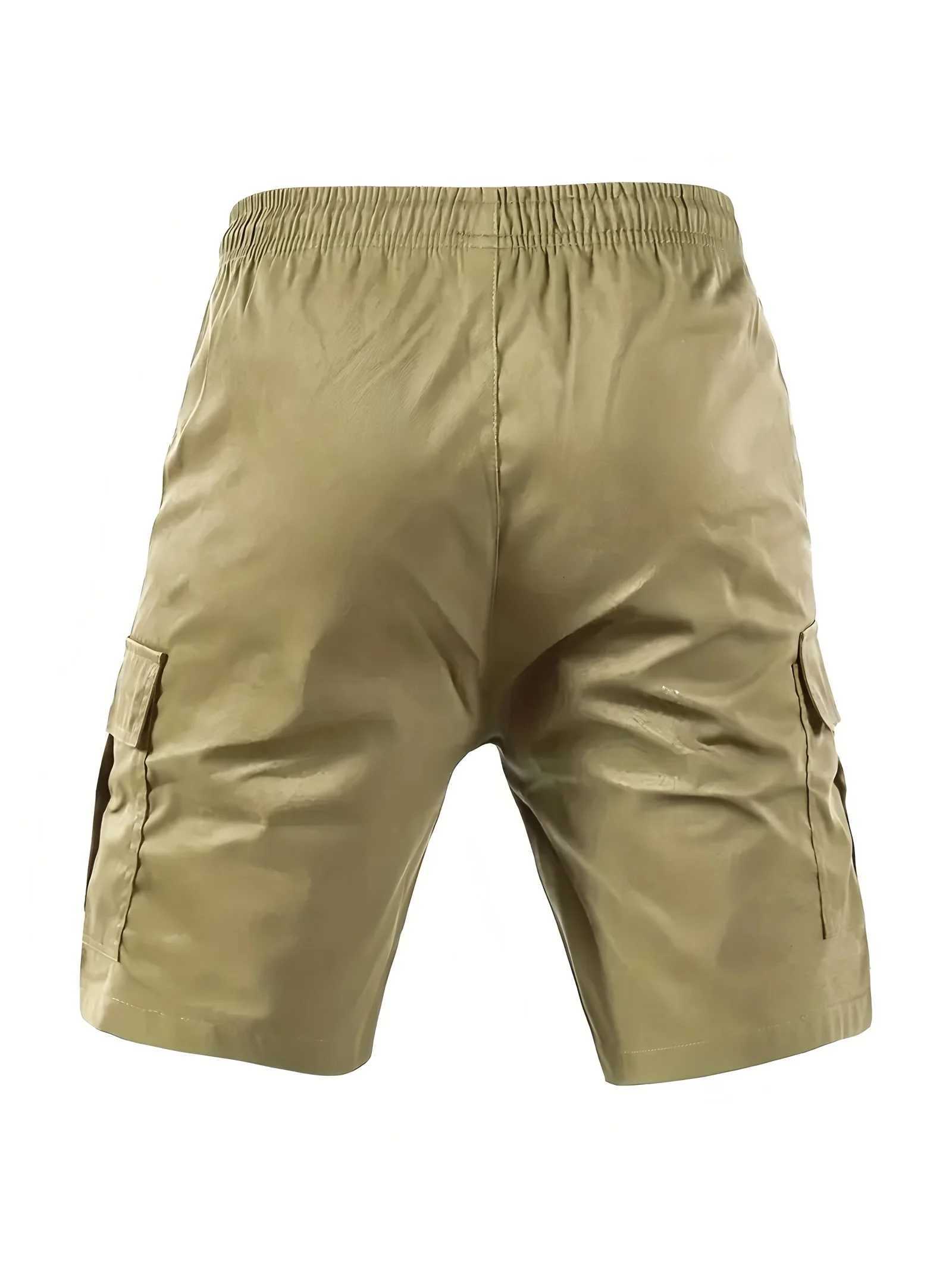 Big Pocket Mens Shorts Casual Work Cool Pants with point Loose Fit Clothing Waist Sports Male Outfit Shorts Y250814