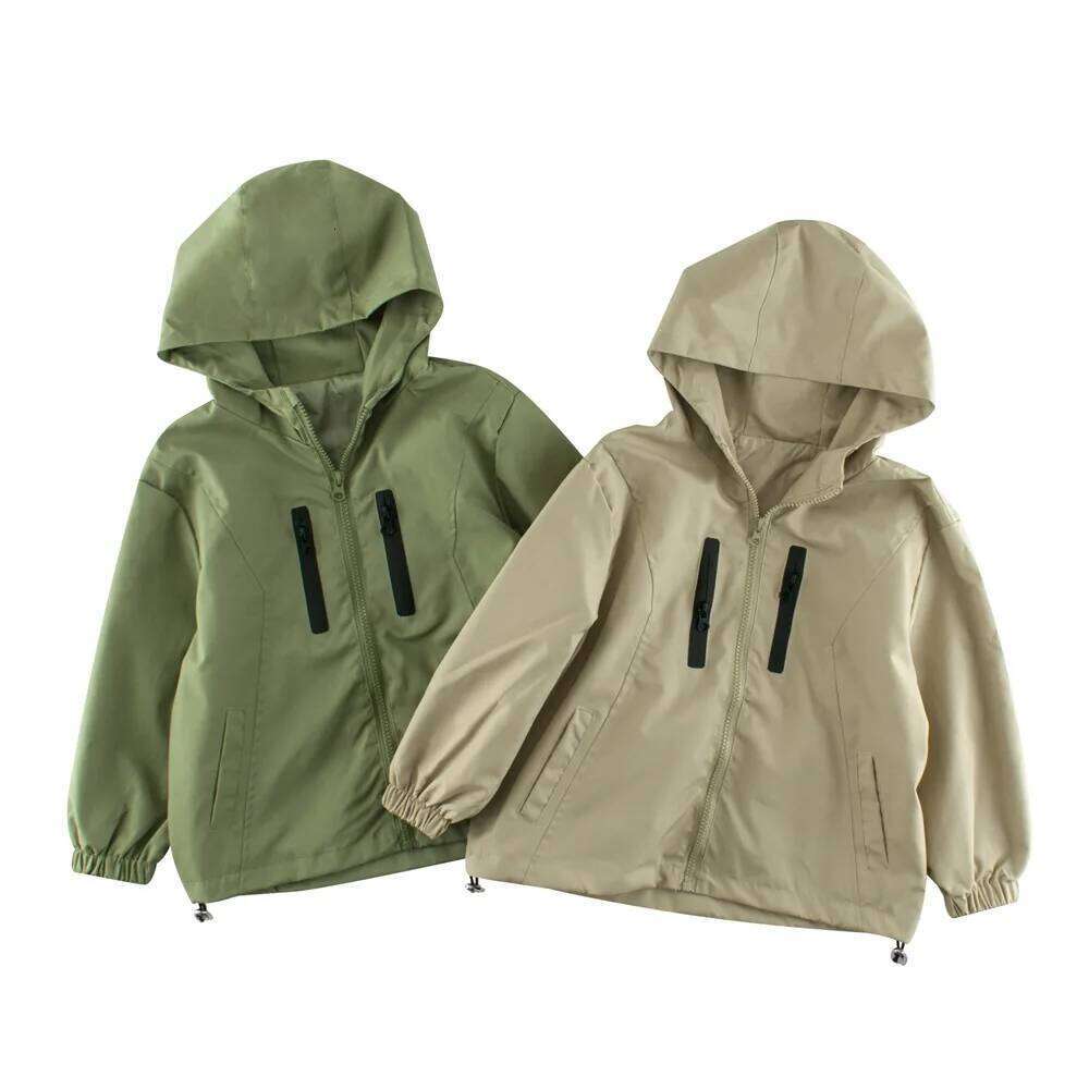 New Children's Clothing Boy Jackets Coat Autumn Kids Hooded Outdoor Windbreaker Zipper Shirt Baby Girl Clothes Outwear Tops