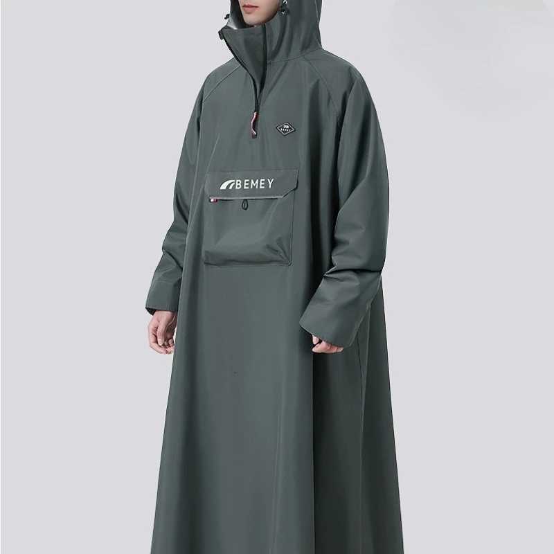 1 Piece Adult Thickened Motorcycle Raincoat Durable Waterproof Riding Equipment Men and Women Special Outdoor Raincoat Y250814