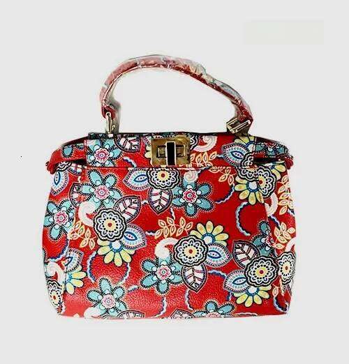 Faionable Commuter Oulder Crossbody Bag Classic Cowhide Genuine Leather Printed Pattern Handbag