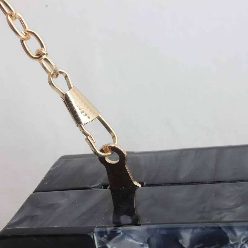 Designer bag 52 Marbling Pattern Acrylic Clutch Handbag Designer Women's Box Evening Party Wedding Purse Shoulder Messenger Bags