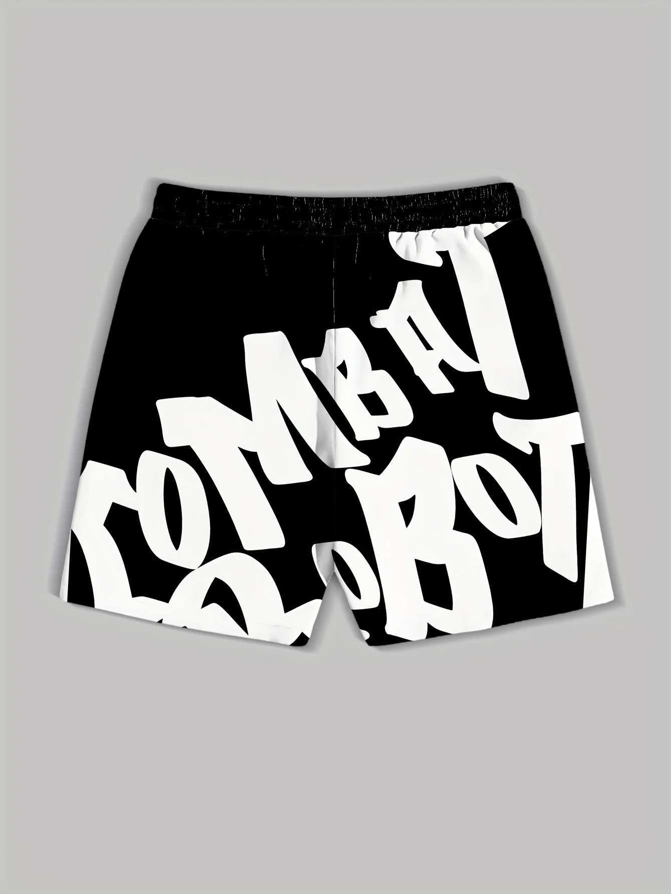 The 2025 summer new 3D printed mens hip-hop beach shorts are casual fashionable and trendy quick-drying sports shorts Y250814