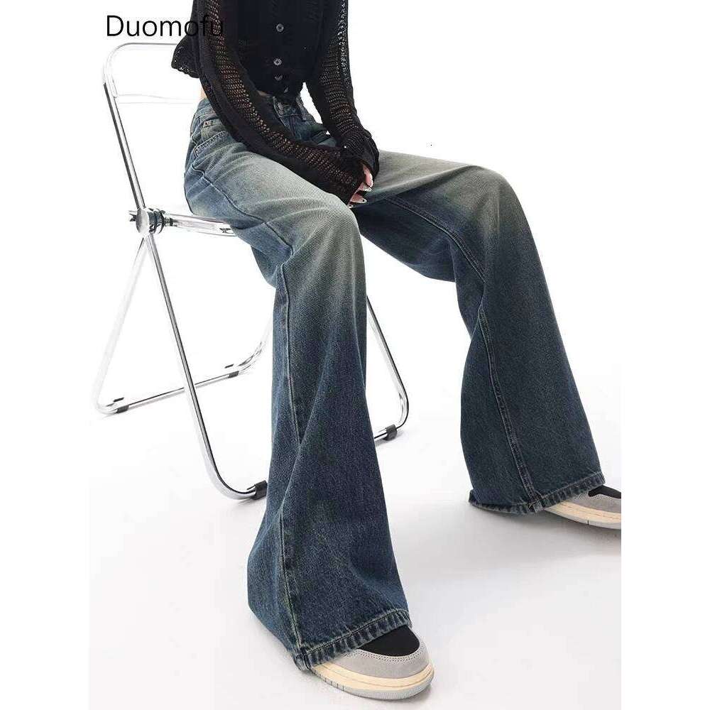 Duomofu Autumn Vintage Chicly Slim Button Female High Waisted American Basic Simple Casual Fashion S-XL Baggy Jeans Women