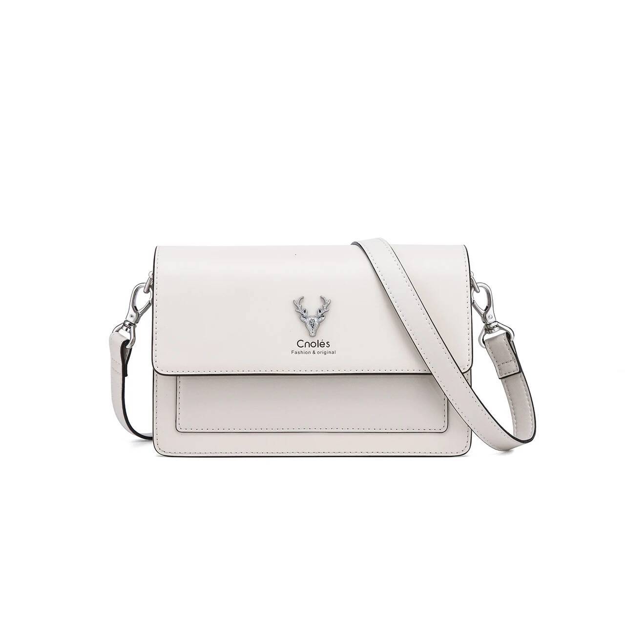 Cnoles Women's Small Square Shoulder Bag Leather Handbag Crossbody Purse With Strap Stylish Clutch For Fashionable Women