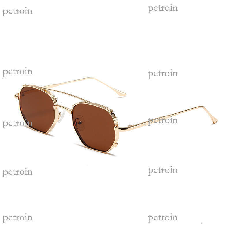 New Metal Fashion Double Bridge Trendy Versatile High-end Sunglasses Hot Sale