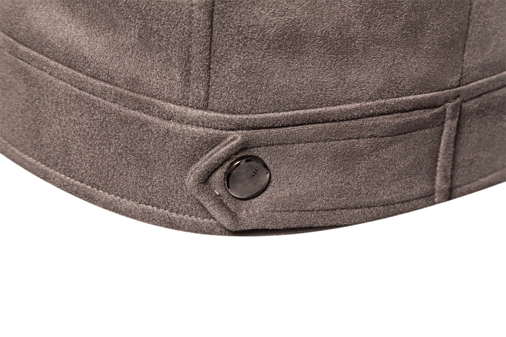 2025 New Men's Solid Color Jacket Autumn Winter Faux Suede Workwear Coat Trendy Casual Male Outerwear EUR size: S-2XL