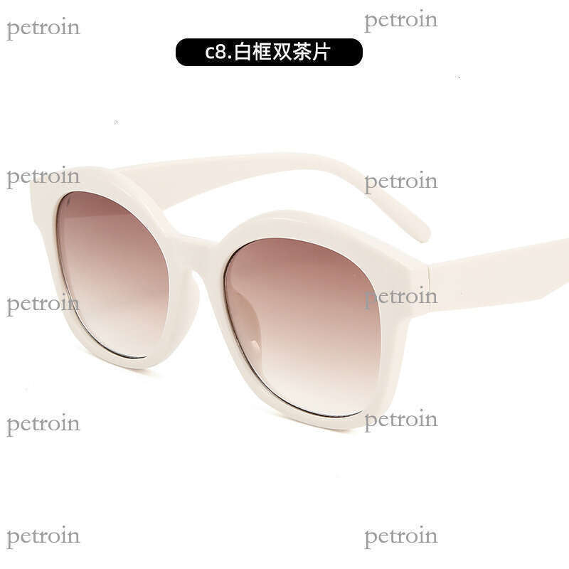 New Fashion Cat Eye Large Frame for Women Trendy Internet Celebrity Sun Glasses UV Protection Sunglasses