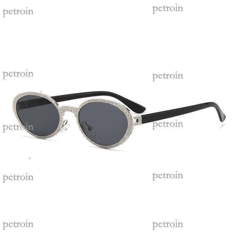 Round Metal Trendy Fashion for Men and Women, Unique Runway Style Internet Celebrity Sunglasses