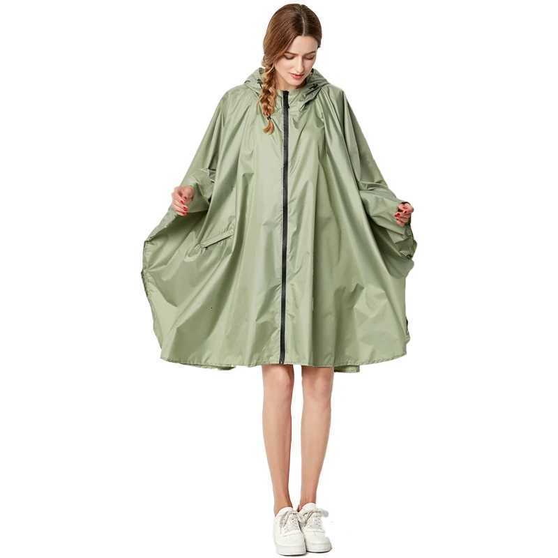New Fashion Big Size Women Raincoat Thin Poncho Ladies Waterproof Clock Rain Adults Rain Coat Windproof Rain Wear Y250814