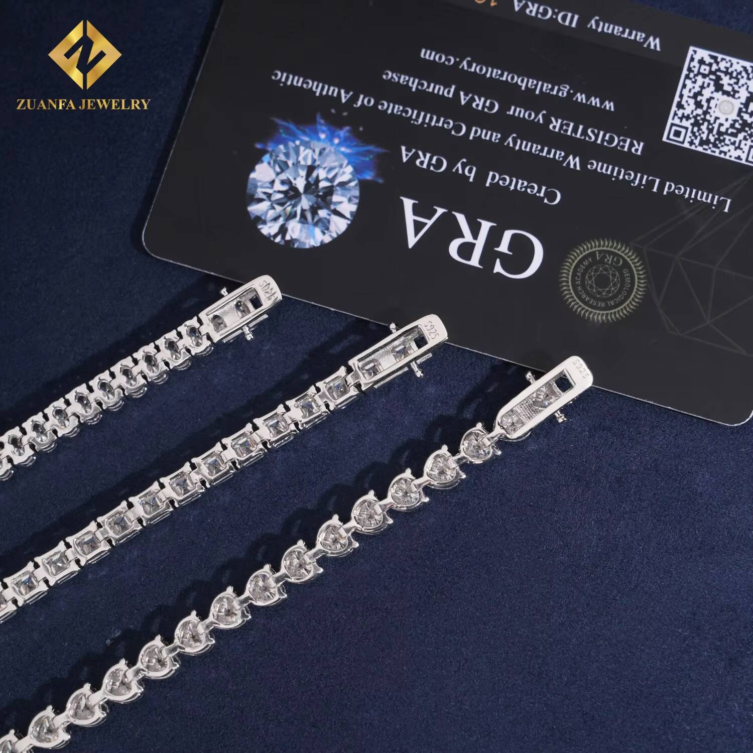 New Trendy Luxury Design Bracelets for Women Iced Out With Moissanite Diamond Charm Tennis Bracelet