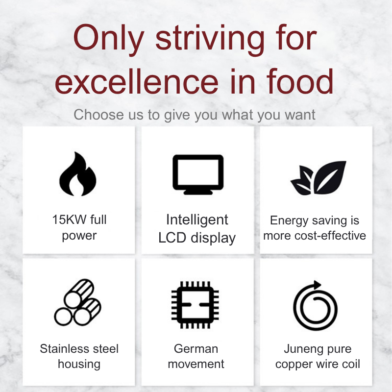 High-Quality Commercial Kitchen Equipment: Dual-Pot Size Combination for Schools & Canteens Digital display screen