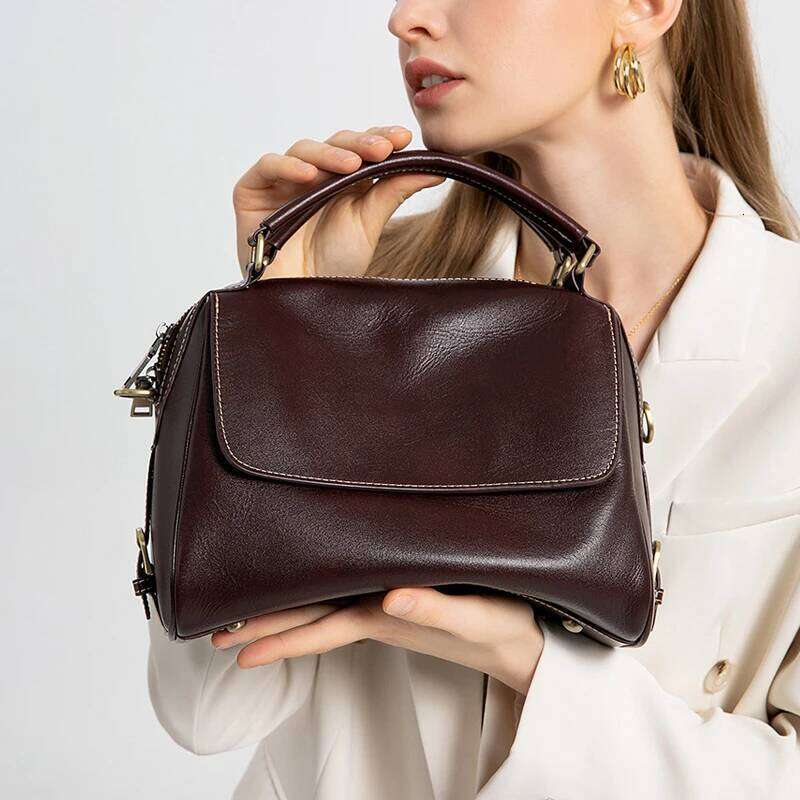 Designer Bags Women Cow Leather Crossbody Bags Female Retro Casual Cowhide Large Capacity Shoulder Bag Ladies Fashion Designer Handbags