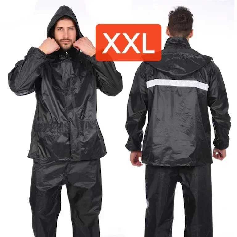 1PC Raincoat Men Rain Pants Suit Reflective Thickened Mens and Womens Riding Raincoat Electric Motorcycle for Adult Y250814