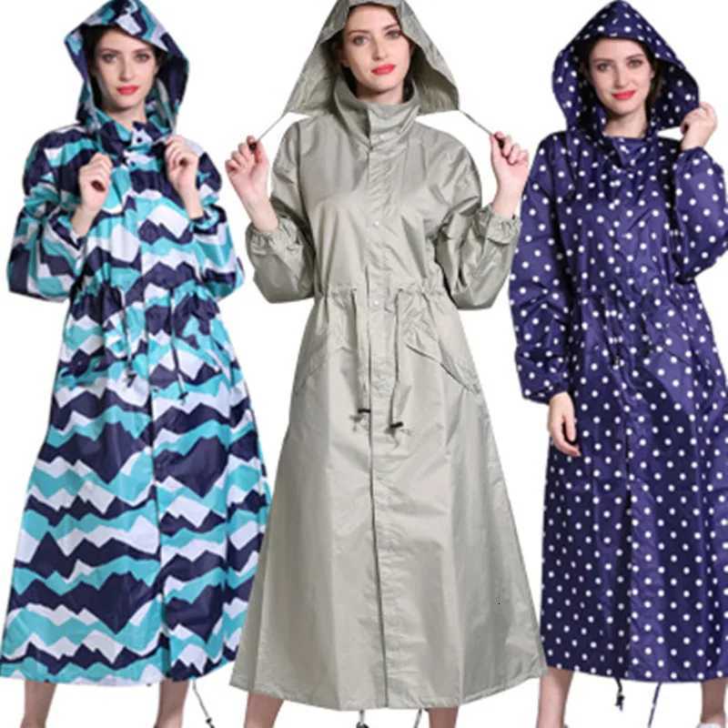 Long Travel portable Raincoat Women Ponchos Waterproof Pullover Womens Breathable Rain Coat Chubasquero Mujer Y250814