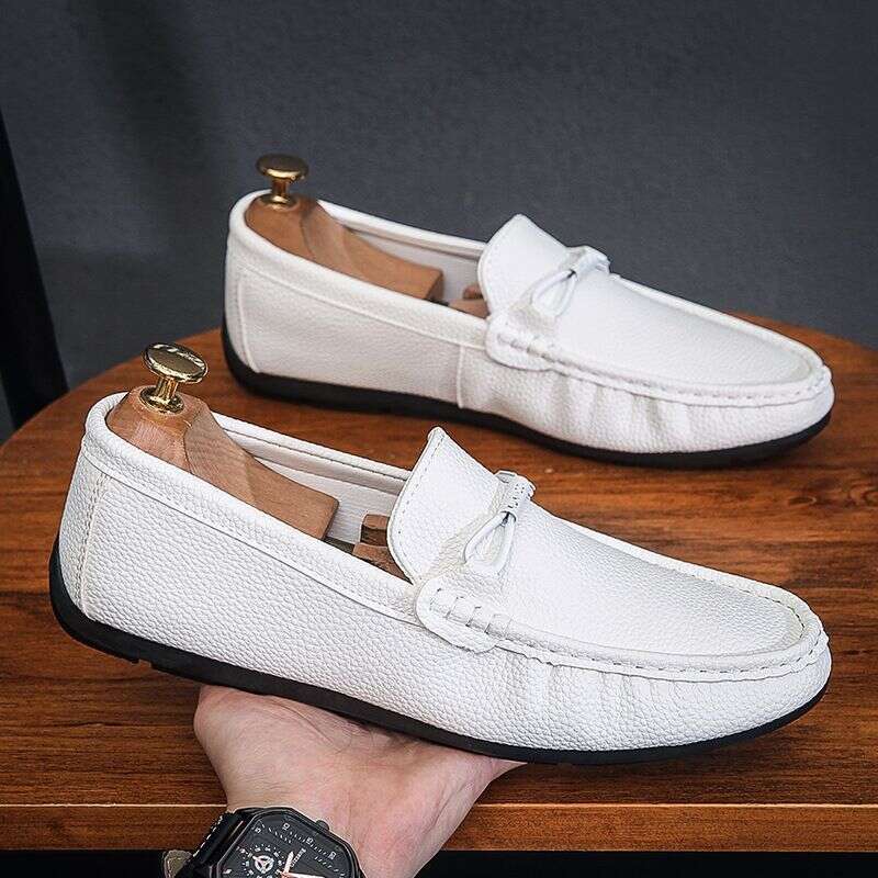 Bean Summer New British Style Fashion Trend Casual Versatile Men's Soft Sole One Foot Le Fu Shoes