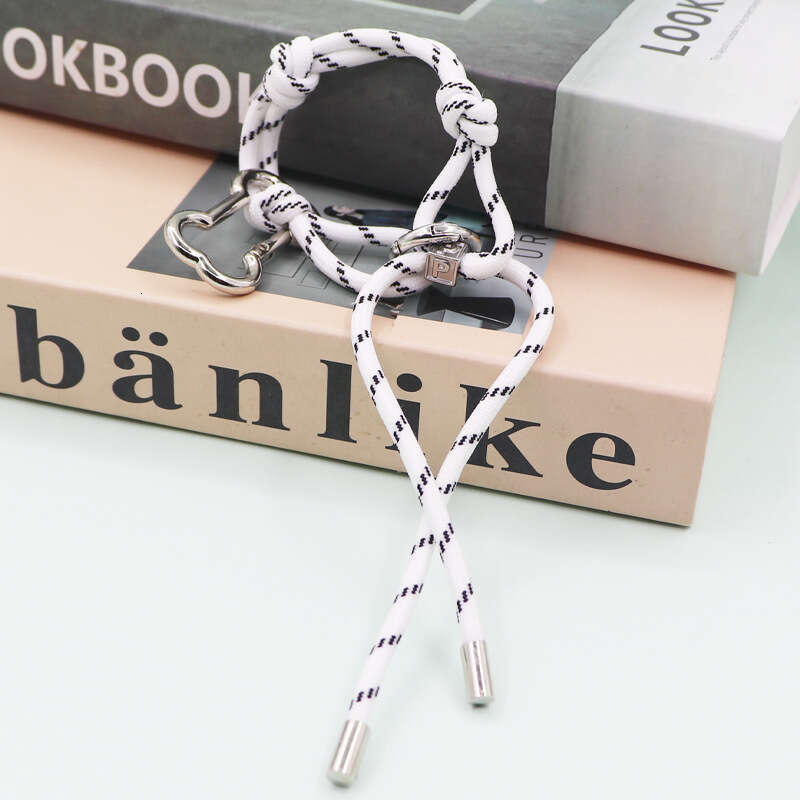 Korean INS Style Colorful Nylon Rope Miu Series Bag Pendant Couple Bracelet Keychain Car Ornament