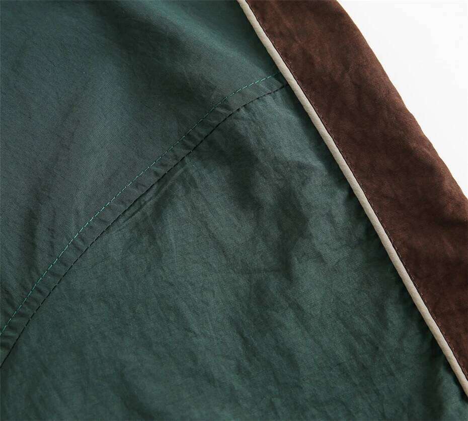 Vintage Patchwork Windbreaker Men Haruku Casual Outdoor Jacket Mens Clothing Streetwear Hip Hop Spring New Jackets