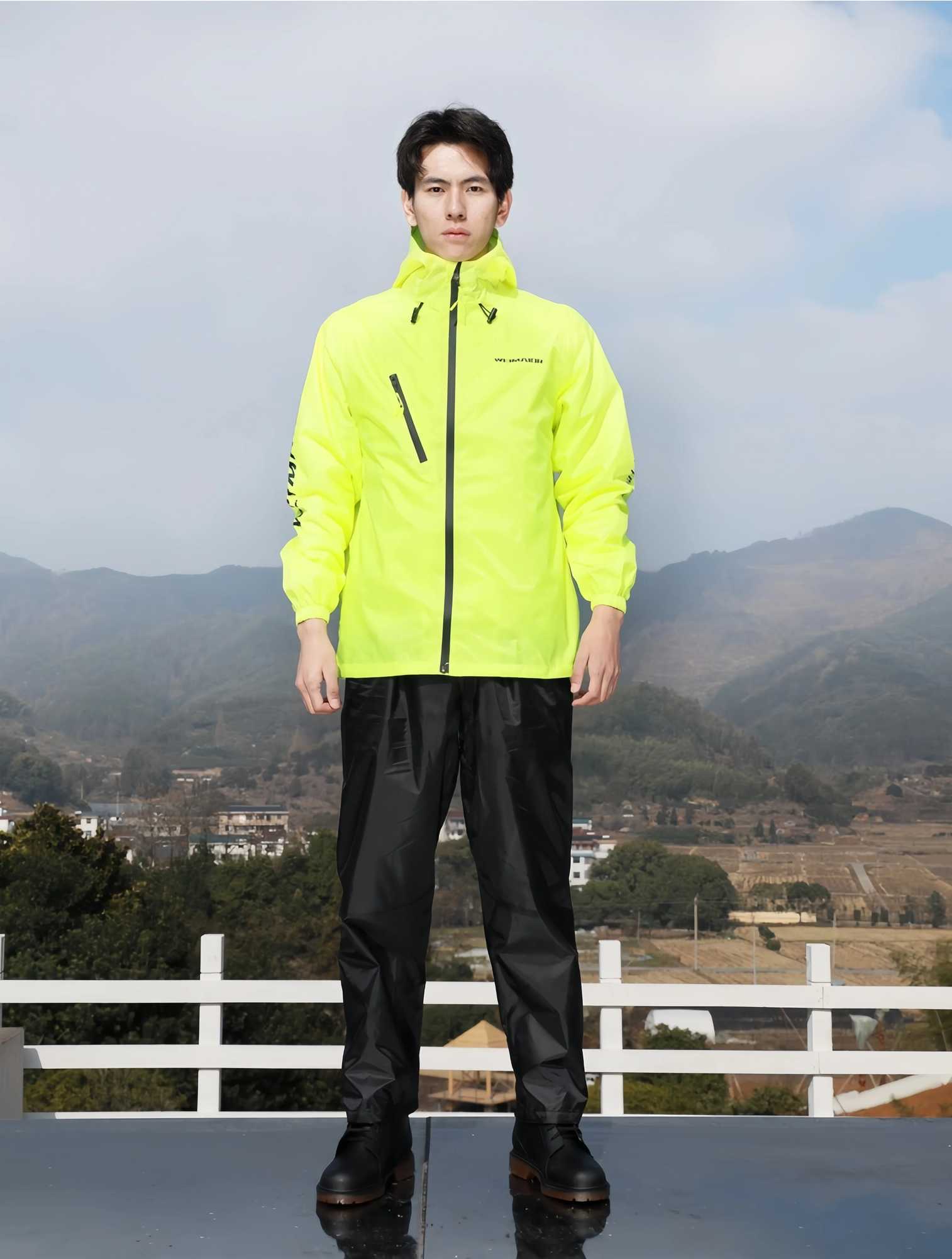 2025 Summer Ultra-thin Breathable Raincoat and Rainpants Set Y250814